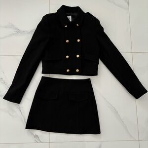 ZARA matching skirt and blazer top